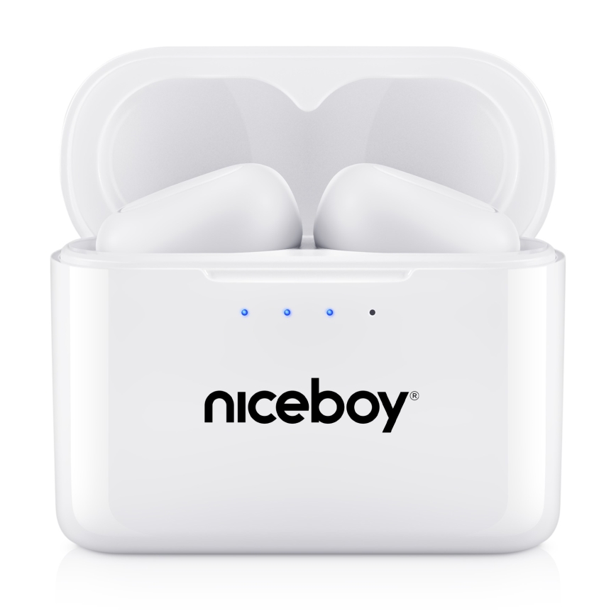 Niceboy HIVE Podsie 4 - Ασύρματα ακουστικά IP54 λευκό