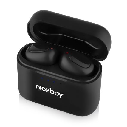 Niceboy HIVE Podsie 4 - Ασύρματα ακουστικά IP54 μαύρο