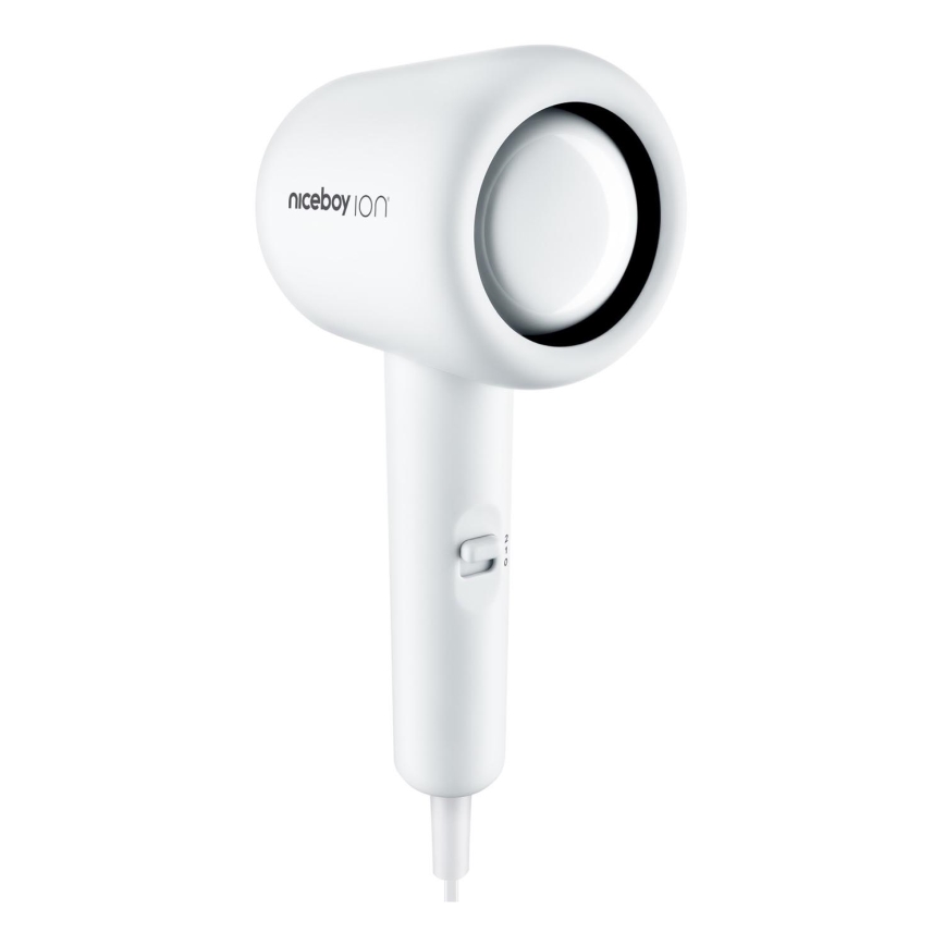 Niceboy ION AirSonic POP - Πιστολάκι μαλλιών 1400W/230V λευκό