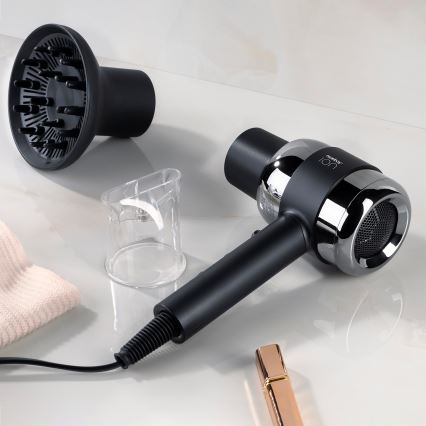 Niceboy ION AirSonic PRO - Πιστολάκι μαλλιών 2200W/230V μαύρο