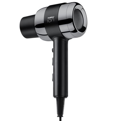 Niceboy ION AirSonic PRO - Πιστολάκι μαλλιών 2200W/230V μαύρο