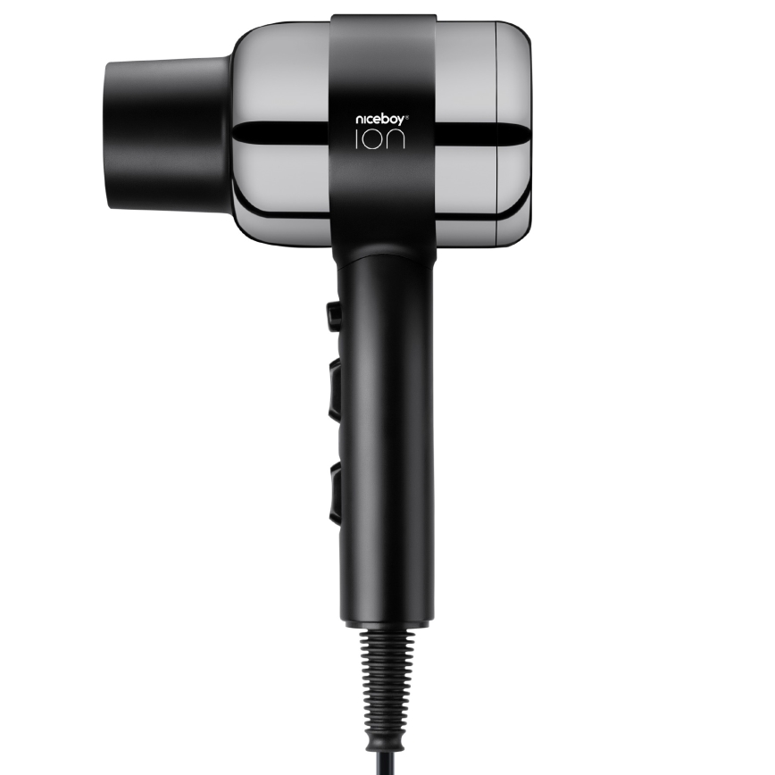Niceboy ION AirSonic PRO - Πιστολάκι μαλλιών 2200W/230V μαύρο