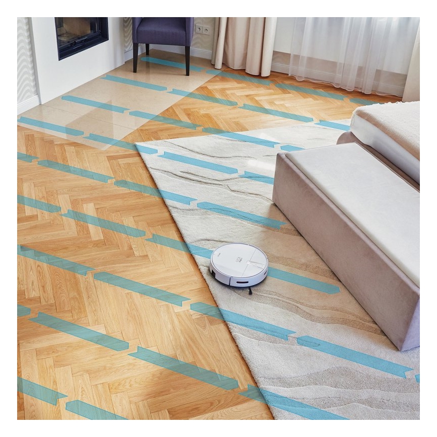 Niceboy ION Charles i4 - Έξυπνη ρομποτική σκούπα 2 σε 1 4400 mAh Wi-Fi λευκό + τηλεχειριστήριο