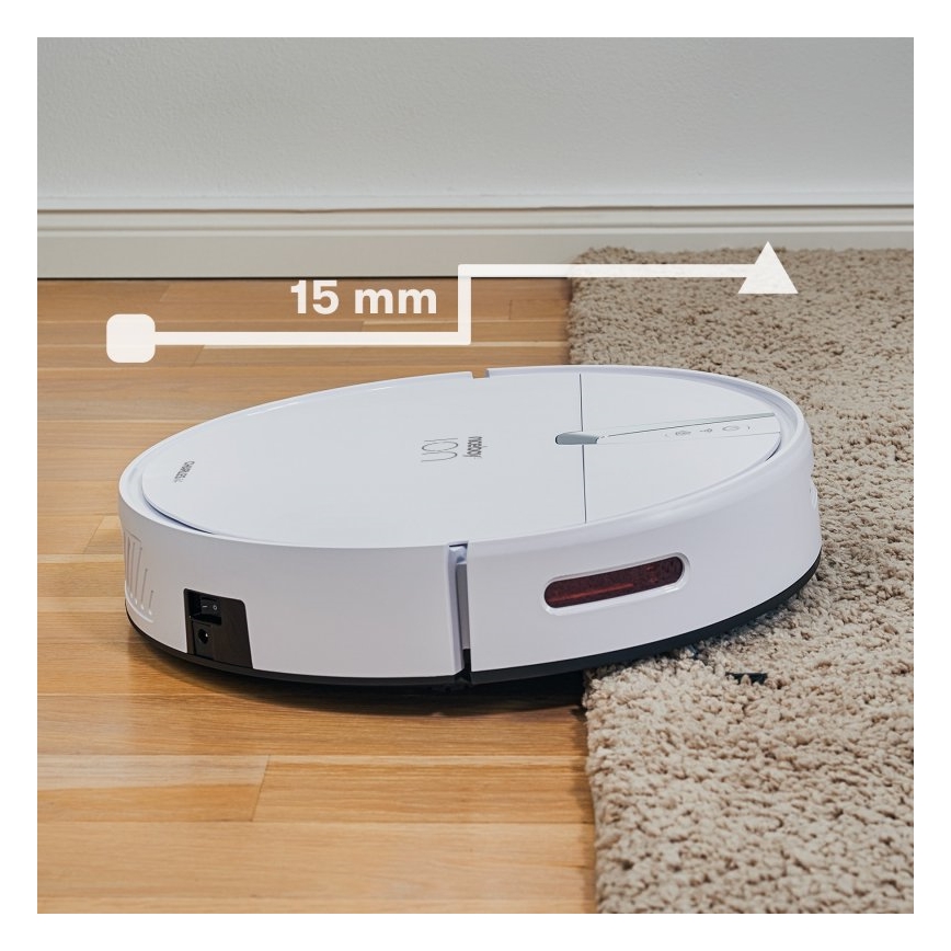 Niceboy ION Charles i4 - Έξυπνη ρομποτική σκούπα 2 σε 1 4400 mAh Wi-Fi λευκό + τηλεχειριστήριο