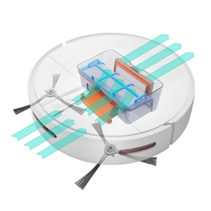 Niceboy ION Charles i4 - Έξυπνη ρομποτική σκούπα 2 σε 1 4400 mAh Wi-Fi λευκό + τηλεχειριστήριο