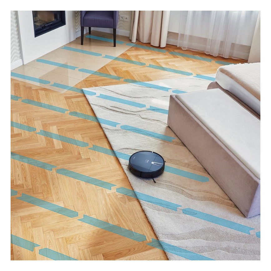 Niceboy ION Charles i4 - Έξυπνη ρομποτική σκούπα 2 σε 1 4400 mAh Wi-Fi μαύρο + τηλεχειριστήριο