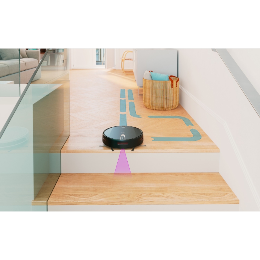 Niceboy ION Charles i4 - Έξυπνη ρομποτική σκούπα 2 σε 1 4400 mAh Wi-Fi μαύρο + τηλεχειριστήριο