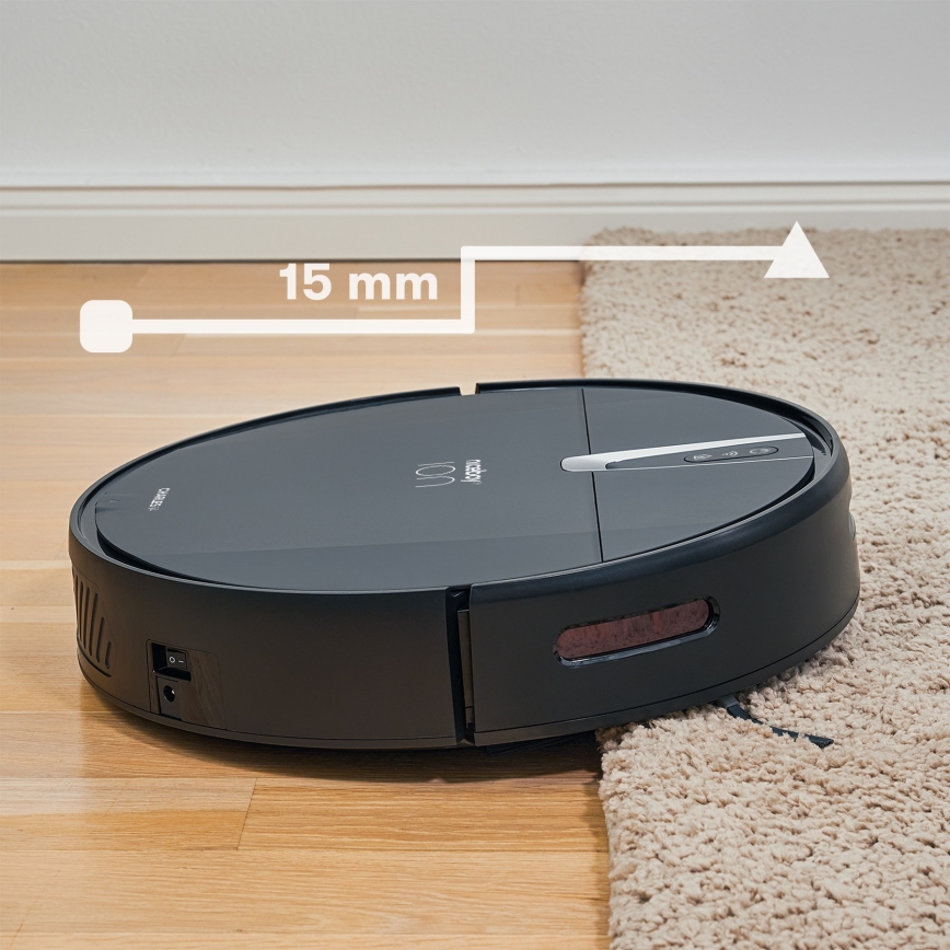 Niceboy ION Charles i4 - Έξυπνη ρομποτική σκούπα 2 σε 1 4400 mAh Wi-Fi μαύρο + τηλεχειριστήριο