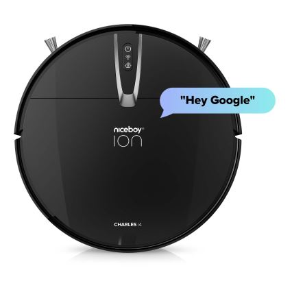 Niceboy ION Charles i4 - Έξυπνη ρομποτική σκούπα 2 σε 1 4400 mAh Wi-Fi μαύρο + τηλεχειριστήριο