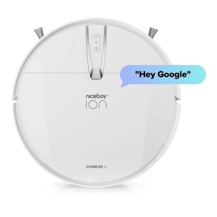 Niceboy ION Charles i4 - Σκούπα ρομπότ 2σε1 4400 mAh Wi-Fi λευκό + τηλεχειριστήριο