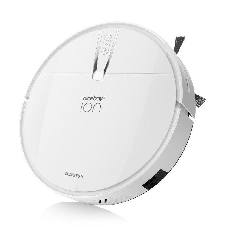 Niceboy ION Charles i4 - Σκούπα ρομπότ 2σε1 4400 mAh Wi-Fi λευκό + τηλεχειριστήριο