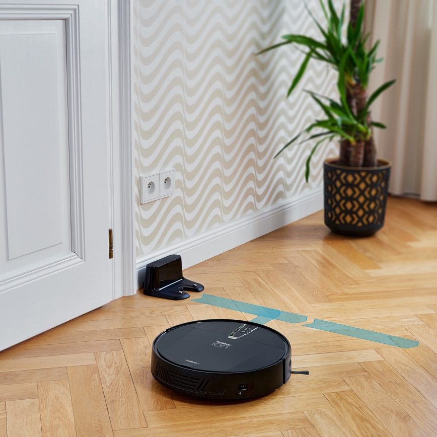 Niceboy ION Charles i4 - Σκούπα ρομπότ 2σε1 4400 mAh Wi-Fi μαύρο + τηλεχειριστήριο