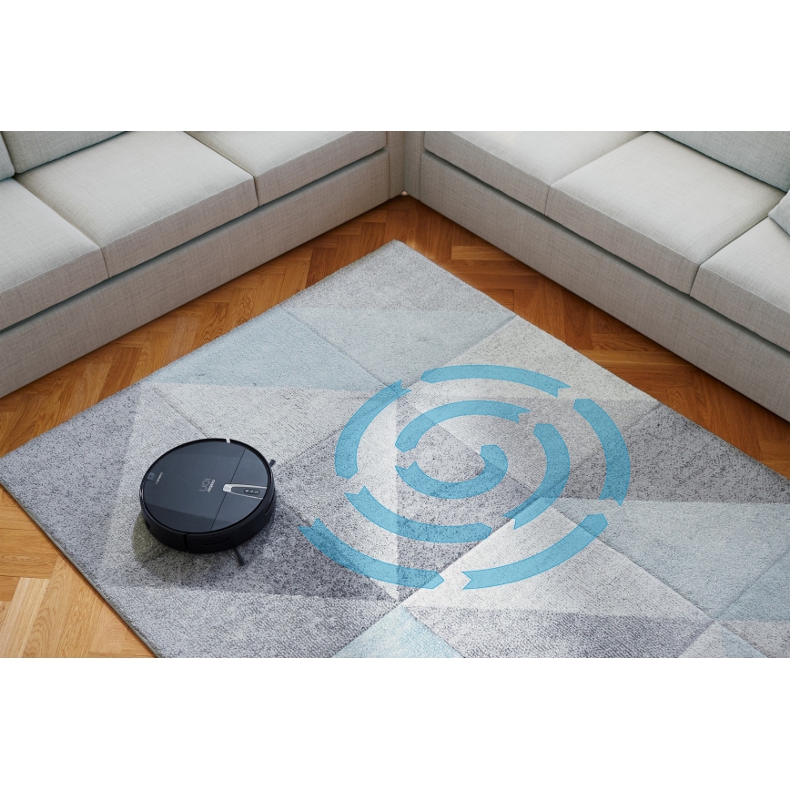 Niceboy ION Charles i4 - Σκούπα ρομπότ 2σε1 4400 mAh Wi-Fi μαύρο + τηλεχειριστήριο