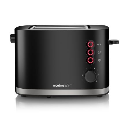 Niceboy ION Cruncher C3 - Φρυγανιέρα 2 θέσεων και επίπεδα ροδίσματος 870W/230V μαύρο