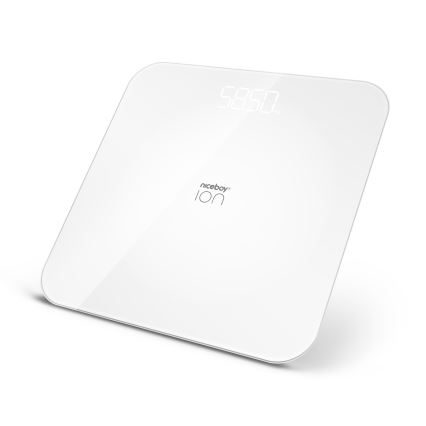 Niceboy ION FitScale - Ψηφιακή ζυγαριά 3xAAA λευκό
