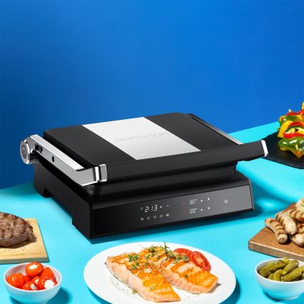 Niceboy ION Grillmaster - Ψησταριά/Γκριλιέρα 2000W/230V μαύρο/ματ χρώμιο