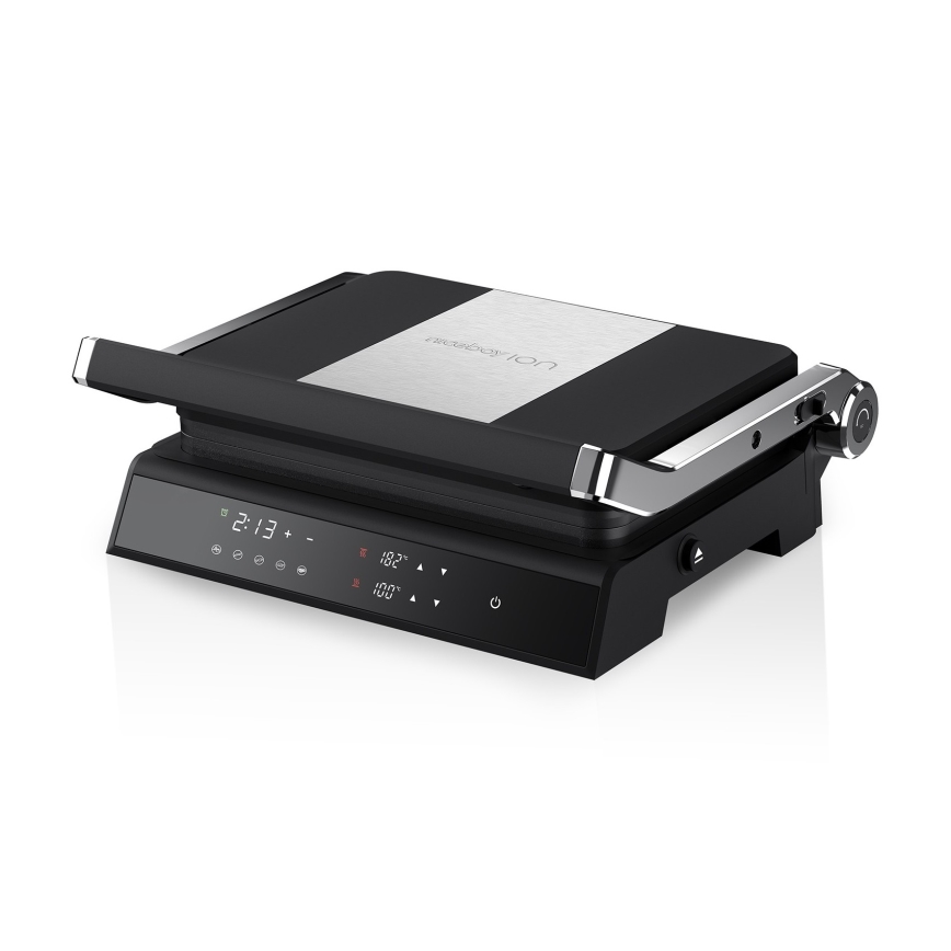 Niceboy ION Grillmaster - Ψησταριά/Γκριλιέρα 2000W/230V μαύρο/ματ χρώμιο
