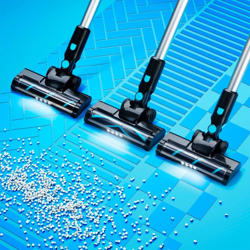 Niceboy ION Hurricane H5 Plus - Ασύρματη ράβδος ηλεκτρικής σκούπας 2 σε 1 140W/2200 mAh μαύρο