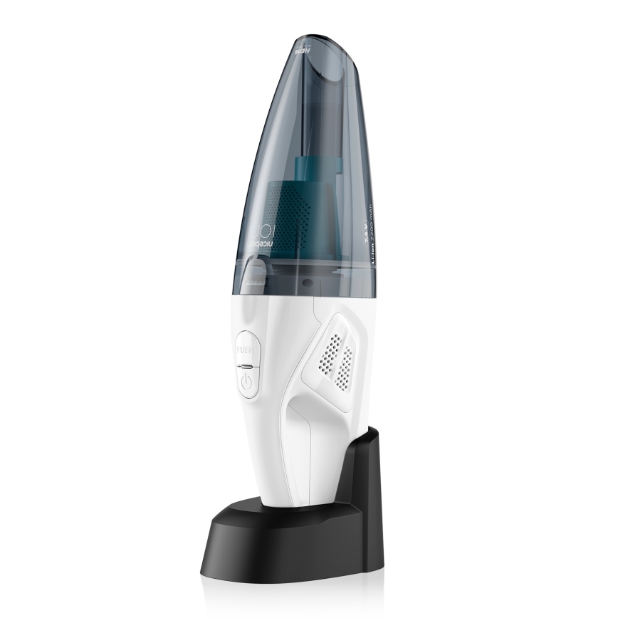 Niceboy ION Hurricane R1 - Επαναφορτιζόμενο σκουπάκι χειρός 50W/2200 mAh λευκό/μπλε