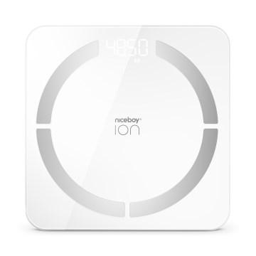 Niceboy ION SmartScale - Έξυπνη ψηφιακή ζυγαριά 3xAAA λευκό