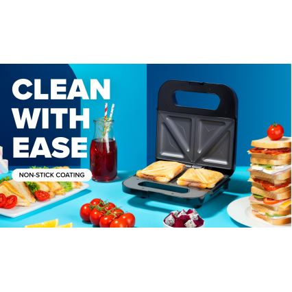 Niceboy ION Snacker S1 - Τοστιέρα 750W/230V ματ χρώμιο/μαύρο