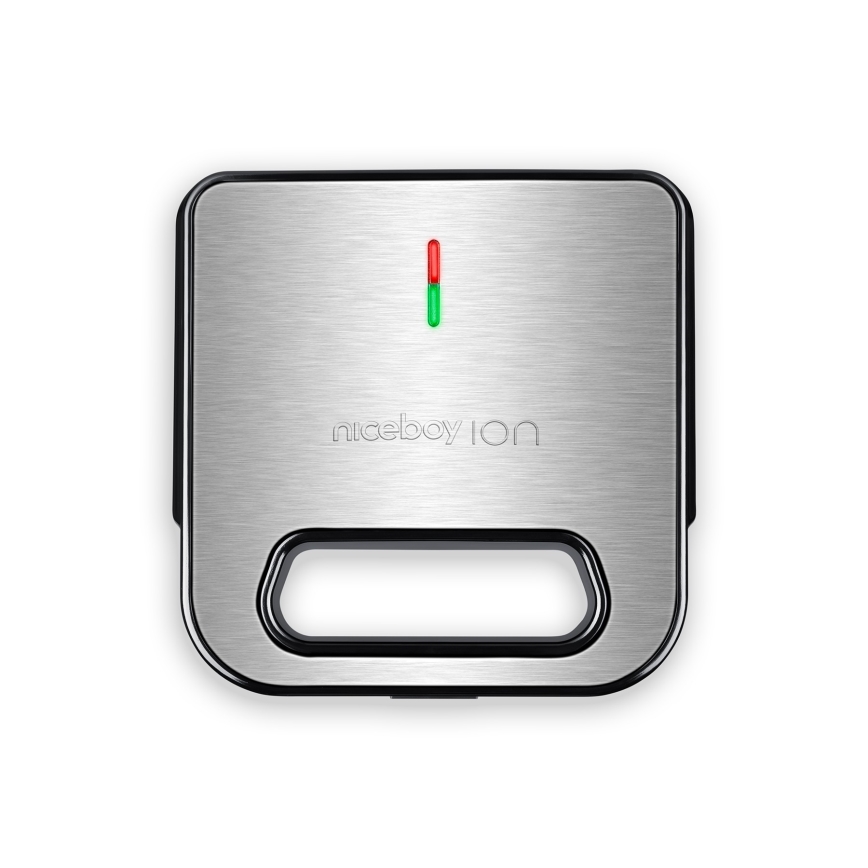 Niceboy ION Snacker S1 - Τοστιέρα 750W/230V ματ χρώμιο/μαύρο