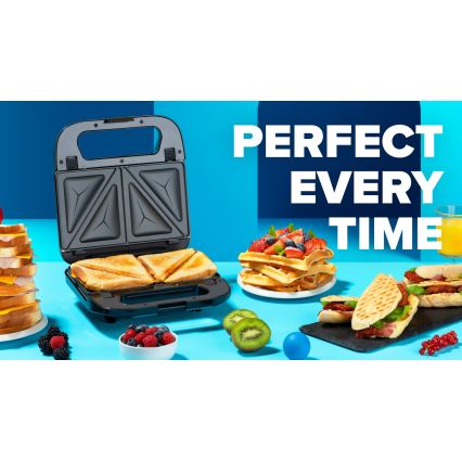 Niceboy ION Snacker S3 - Τοστιέρα 3σε1 750W/230V ανοξείδωτο ατσάλι/μαύρο