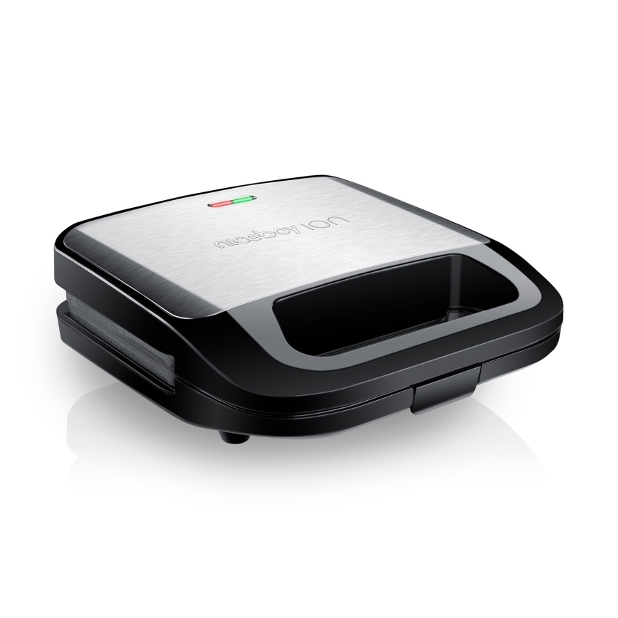 Niceboy ION Snacker S3 - Τοστιέρα 3σε1 750W/230V ανοξείδωτο ατσάλι/μαύρο