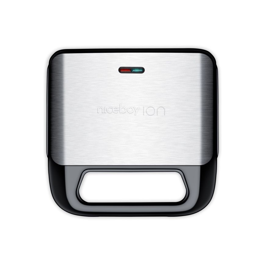 Niceboy ION Snacker S3 - Τοστιέρα 3σε1 750W/230V ανοξείδωτο ατσάλι/μαύρο