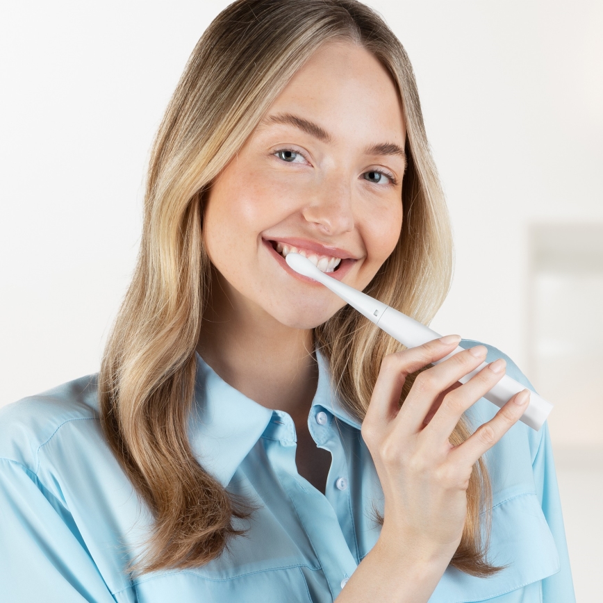 Niceboy ION Sonic Lite - Ηλεκτρική οδοντόβουρτσα με ηχητική τεχνολογία 500 mAh IPX7 λευκό