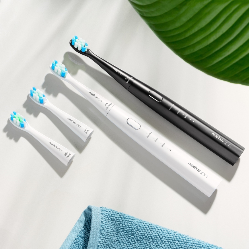 Niceboy ION Sonic Lite - Ηχητική οδοντόβουρτσα 500 mAh IPX7 μαύρο