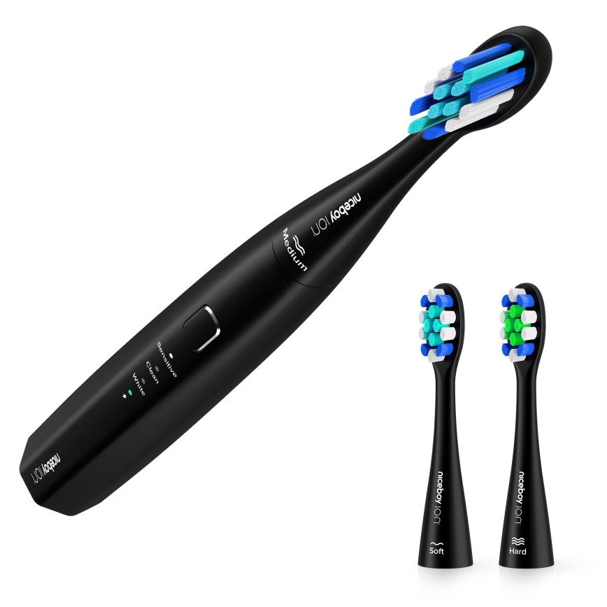 Niceboy ION Sonic Lite - Ηχητική οδοντόβουρτσα 500 mAh IPX7 μαύρο