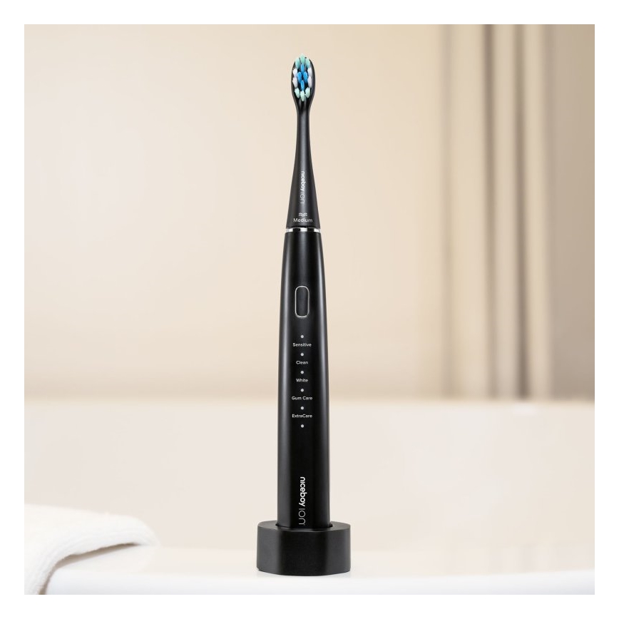 Niceboy ION Sonic - Ηχητική οδοντόβουρτσα 800 mAh IPX7 μαύρο