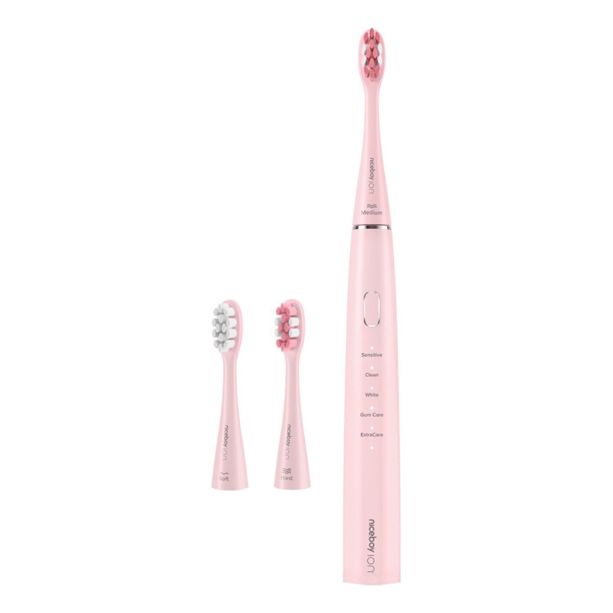 Niceboy ION Sonic - Ηχητική οδοντόβουρτσα IPX7 ροζ