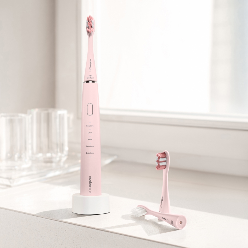 Niceboy ION Sonic - Ηχητική οδοντόβουρτσα IPX7 ροζ