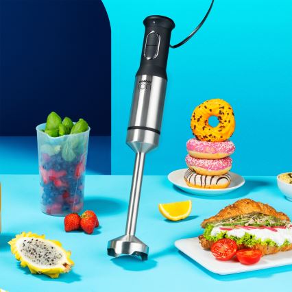 Niceboy ION Twister T2 - Ραβδομπλέντερ xειρός 1200W/230V ανοξείδωτο ατσάλι/μαύρο