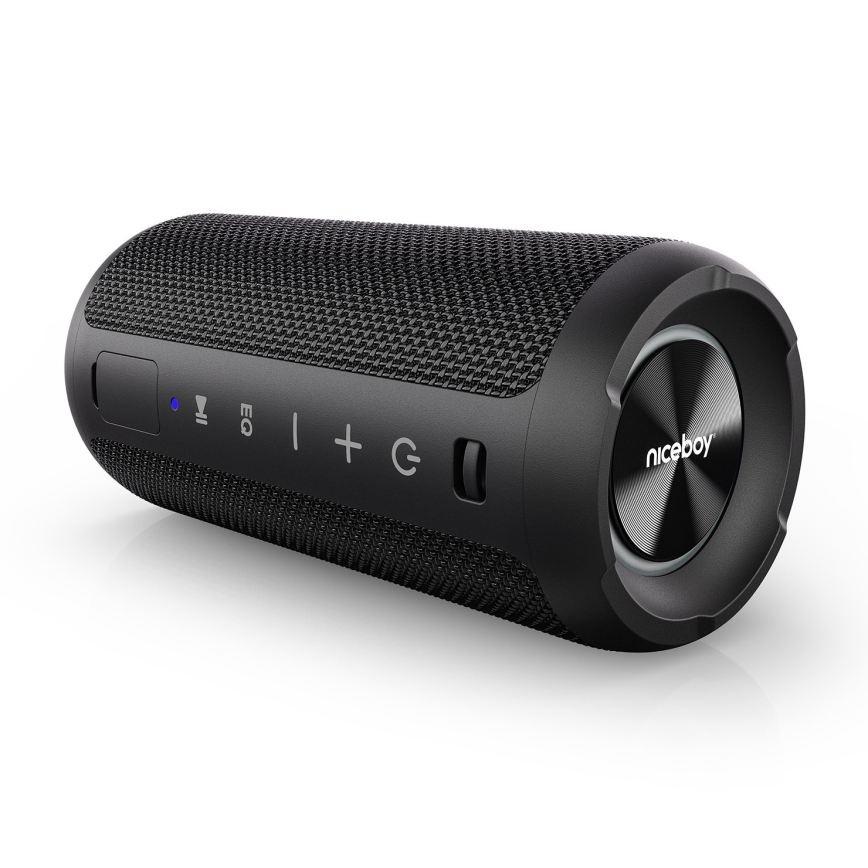 Niceboy Orion - LED Ασύρματο ηχείο με μικρόφωνο 24W/2200 mAh IPX7 μαύρο
