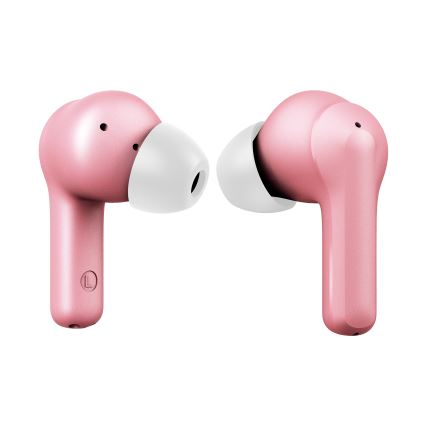 Niceboy Pins 4 - Ασύρματα ακουστικά με ANC 400 mAh + 2x 50 mAh IPX4 ροζ