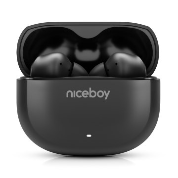 Niceboy Pins 4 - Ασύρματα ακουστικά με ANC 400 mAh + 2x 50 mAh IPX4 μαύρο