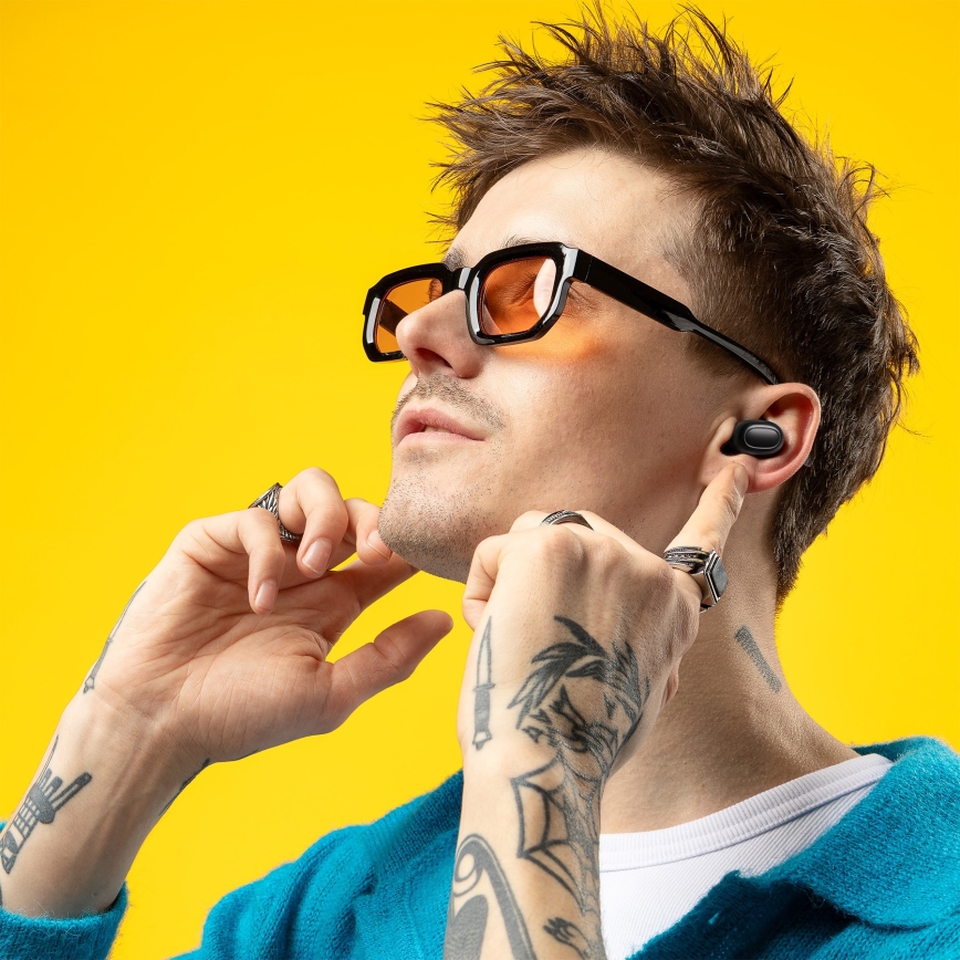 Niceboy Podsie 4 - Ασύρματα ακουστικά IP54 μαύρα