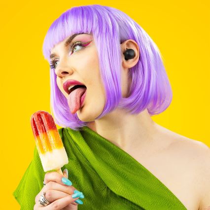 Niceboy Podsie 4 POP - Ασύρματα ακουστικά 400 mAh + 2x 40 mAh IPX4 μαύρο