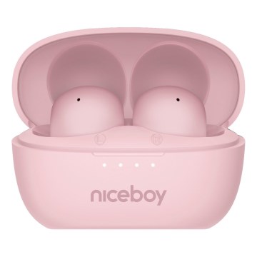 Niceboy Podsie 4 POP - Ασύρματα ακουστικά 400 mAh + 2x 40 mAh IPX4 ροζ