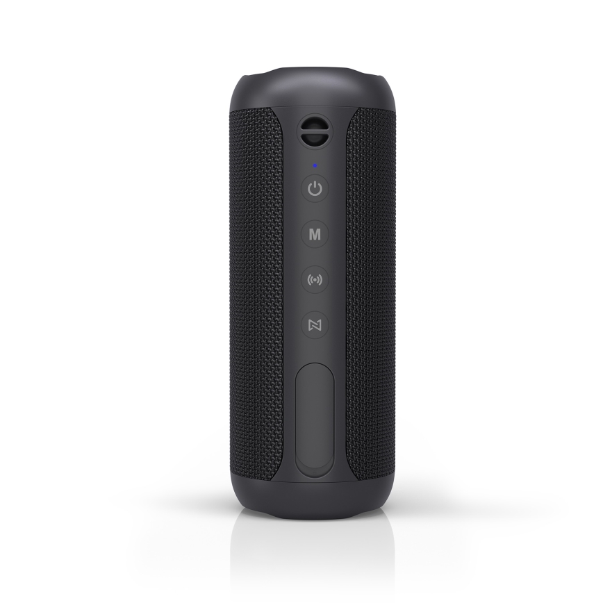 Niceboy Polaris - LED Ασύρματο ηχείο με μικρόφωνο 30W/4000 mAh IPX7 μαύρο