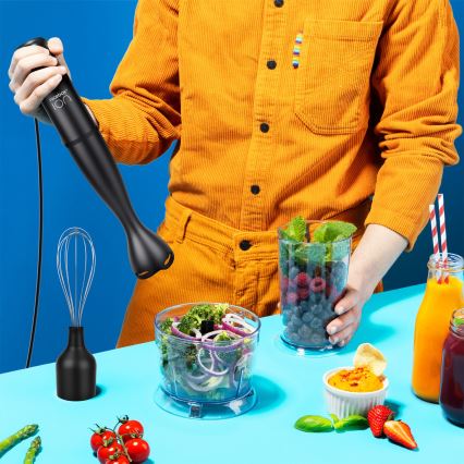 Niceboy Twister T1 Σετ - Ραβδομπλέντερ με εξαρτήματα, 500W/230V, μαύρο