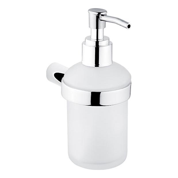 NIMCO BR 11031C-26 - Ντισπένσερ υγρού σαπουνιού τοίχου BORMO 180 mm ματ Γυαλί/γυαλιστερό χρώμιο