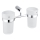 NIMCO BR 11058DW-26 - ποτηροθήκη μπάνιου BORMO ματ Γυαλί/γυαλιστερό χρώμιο