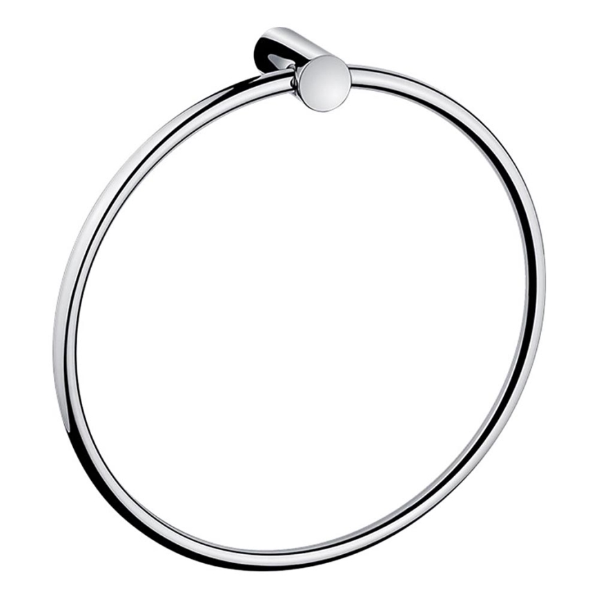 NIMCO BR 11060L-26 - Επιτοίχια πετσετοθήκη BORMO διάμετρος 20 cm γυαλιστερό χρώμιο