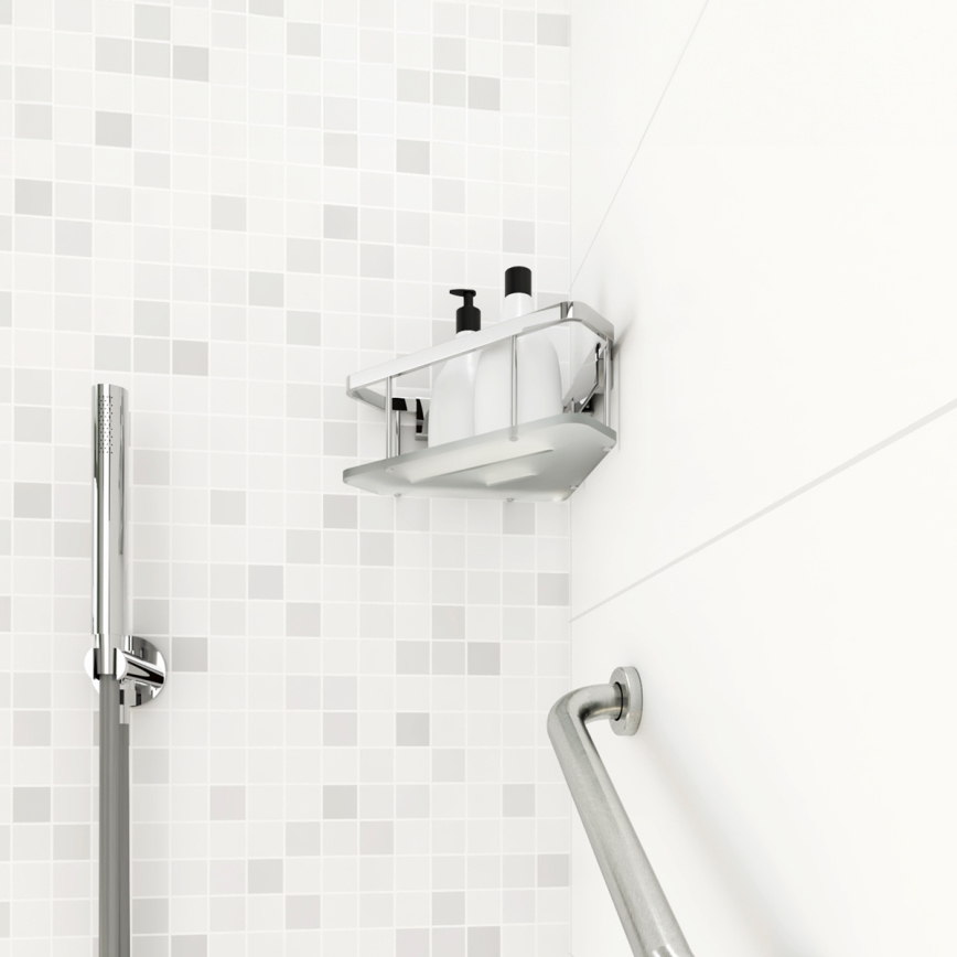 NIMCO Ki 14003-B-26 - Σπογγοθήκη Επιτοίχια KIBO γυαλιστερό χρώμιο