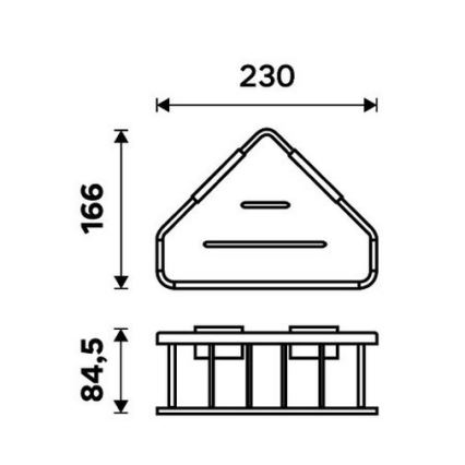 NIMCO Ki 14003-B-26 - Σπογγοθήκη Επιτοίχια KIBO γυαλιστερό χρώμιο