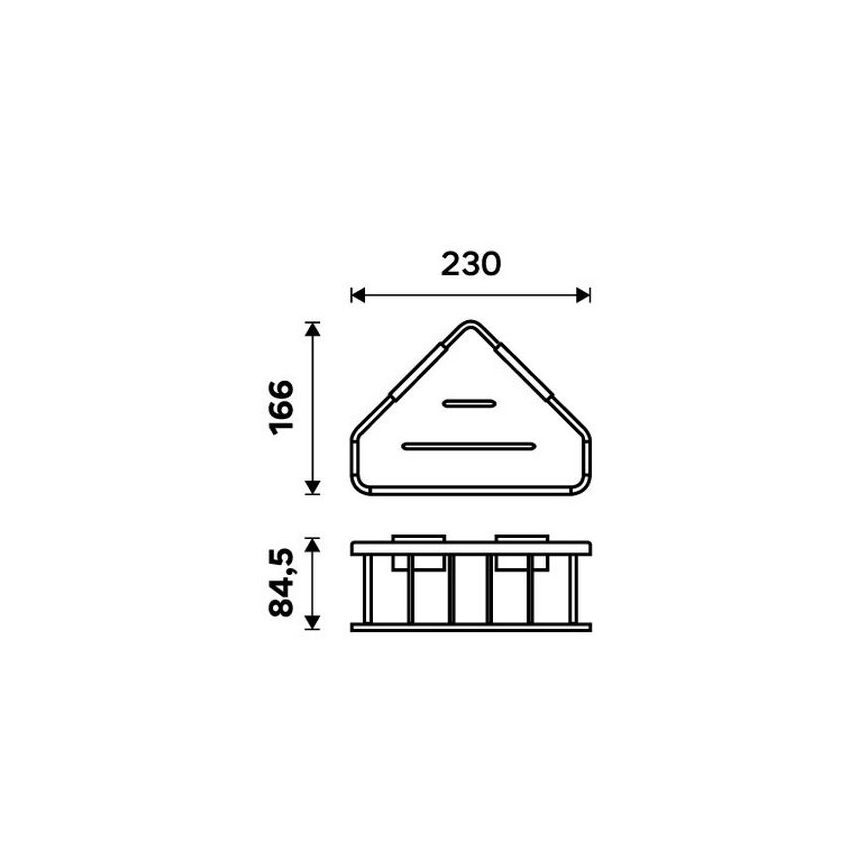 NIMCO Ki-14003-B-90 - Σπογγοθήκη Επιτοίχια KIBO ματ μαύρο/λευκό